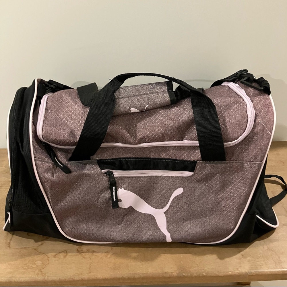 Puma Evercat Black and Pink Duffel Bag